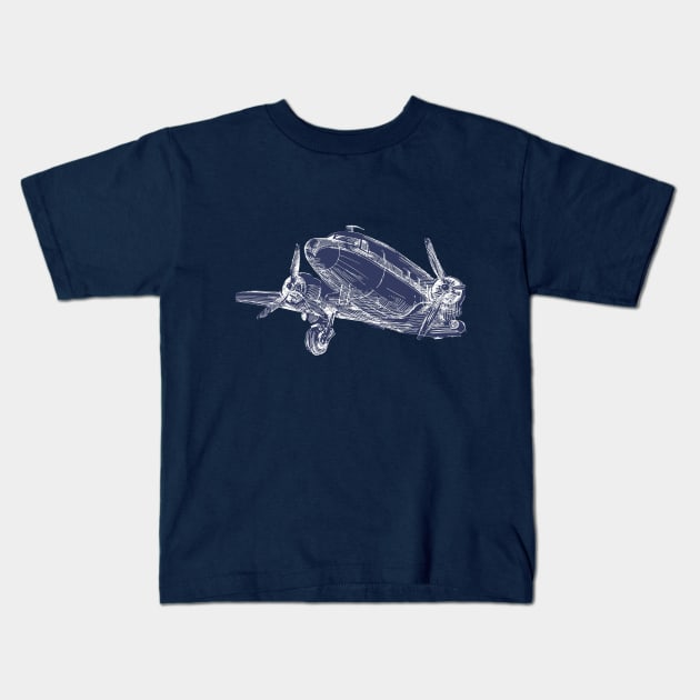 Aviation T-Shirt Kids T-Shirt by CP6Design